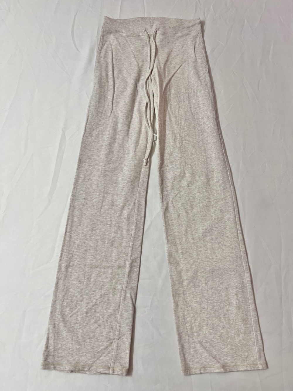 SKIMS Cotton Jersey T-shirt + Straight Leg Pants Pant Sweatpants Set Oatmeal - Picture 4 of 5